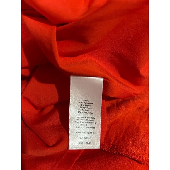 Talbots Women's Red Textured Knit Shift Dress size 18W Round Neck Short Sleeve - Picture 9 of 10